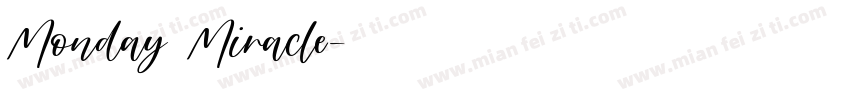 Monday Miracle字体转换